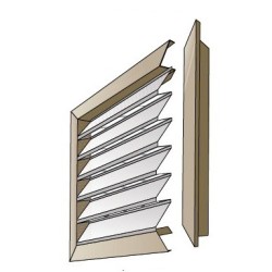 ALUACERO FLAP FRAME P 60 S 42X30X1.5 LENGTH 6 METERS